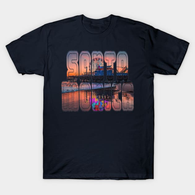 KZK101 Santa Monica Pier T-Shirt by KZK101